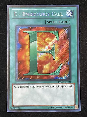 Yugioh E-emergency Call Secret Rare Good Condition Rymp-en024 • £19.99