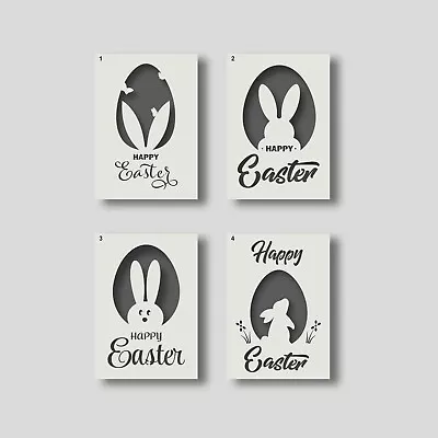 Happy Easter Stencils For Easter Decor Painting Arts And Crafts Card Making. • £2.95