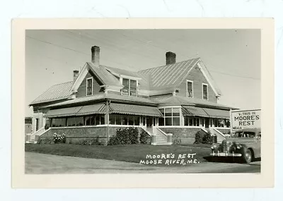 Moose River Maine Moore's Rest (REAL PHOTO (MmiscME90 • $10.99