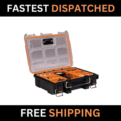 Ridgid Small Parts Organizer Compact Pro Gear System 22  6 Compartment Tool Case • $27