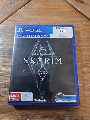 The Elder Scrolls V Skyrim VR PS4 PlayStation 4  -  FREE POSTAGE • $18.50