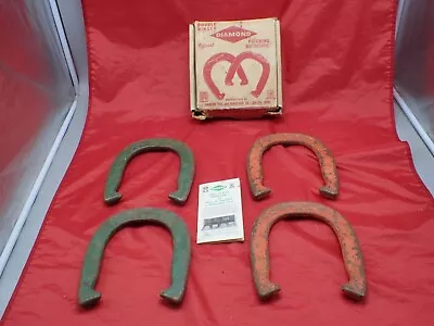 Vintage Horseshoes Duluth DIAMOND Double Ringer Professional 2.5 Lbs Set Of 4 • $34.99