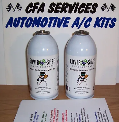 Envirosafe Replacement Ac Car Refrigerant Universal  All 2014-older /2 Cans • $35.55