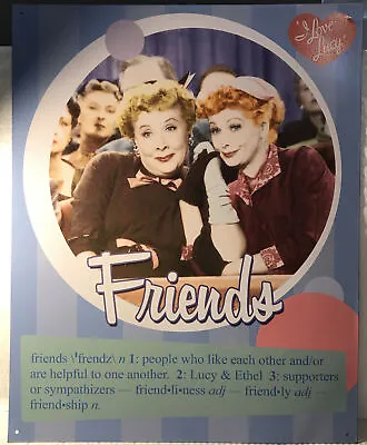 “I Love Lucy”  Friends Definition 12X15 Tin Sign • $10.69