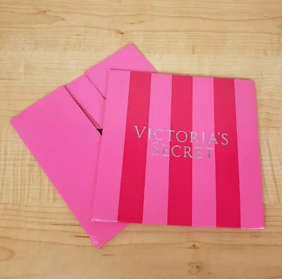 Victoria's Secret Pink Red Stripe Medium Paper Gift Box 7x7x3 - A • $5