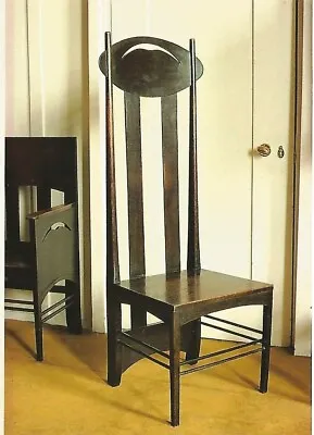 £4.26 • Buy Postcard Charles Rennie Mackintosh High-backed Chair Argyle St Glasgow Modernist