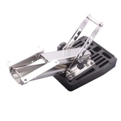 $134.81 • Buy 20HP Outboard Kicker Motor Bracket Stainless Steel Black PVC Base Heavy Duty 