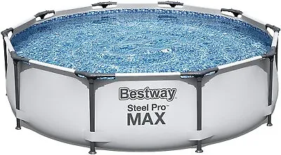 Bestway Steel Pro Max 10ft X30  . Frame Swimming Pool With Filter Pump - Blue • £110