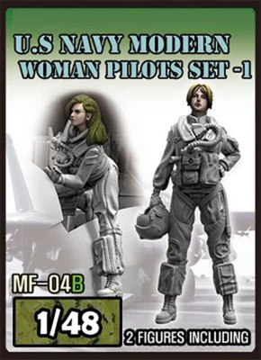 £17.96 • Buy 1/48 USAF Modern Woman Pilot Set Resin Figure Model Kit #MF-04B Unpainted