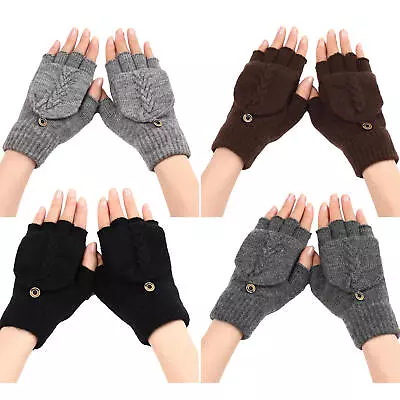 Unisex USB Electric Warmed Heated Gloves Full Half Finger Warmer Winter Mitten • $9.94