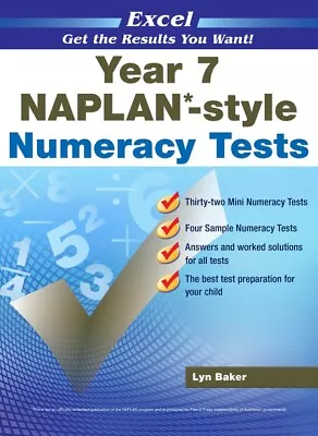 Excel Year 7 Naplan - Style Numeracy Tests New Edition • $20.95