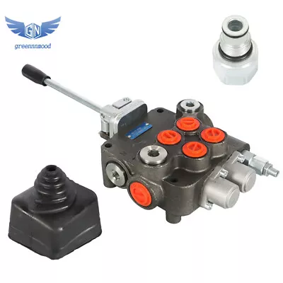 Hydraulic Directional Control Valve W/Joystick W/conversion Plug 21GPM 2 Spool • $99.32