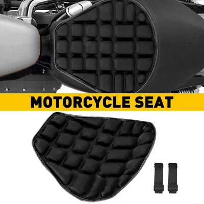 Motorcycle Comfort Seat Gel Cushion Pillow Pad Pressure Relief Cover Breathable • $16.99