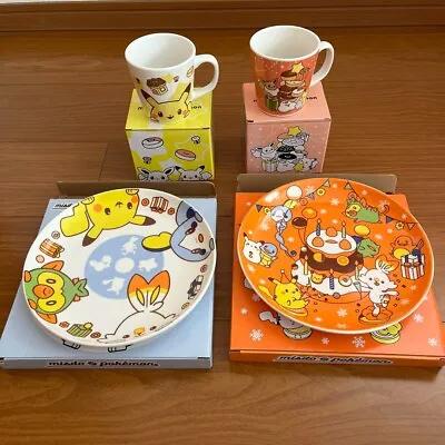 Mister Donut Pokemon Plate Mug Cup Set New From Japan • $85