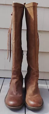 Nine West Womans Brown Knee High Shearling Boots. Size 9 Med. • $185