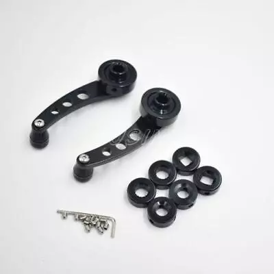 Black Universal Car Billet Aluminum Window Crank Handle Winder Truck Pickup Door • $42.81