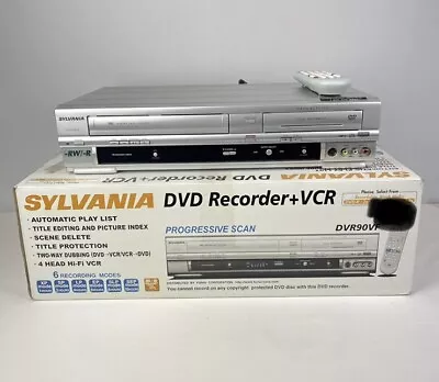 Sylvania DVR90VF VHS DVD Player VCR Recorder Combo Digital Tuner WITH Remote! • $89.99