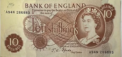 Fforde 1967 Ten Shilling Note Uncirculated Freepost Uk • £9.99