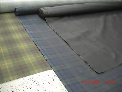 £1 • Buy Tartan Waxed Oiled 100% Cotton Canvas 6oz WaterProof Breathable Oilskin ByMetre 