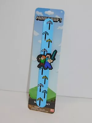 Minecraft Slap Bracelet Steve Alex Blue Axe Age 3+ Gift • $10