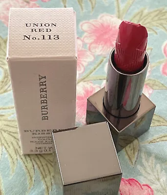 $15.99 • Buy Burberry Kisses Hydrating Lip Colour Lipstick, Union Red,  $40