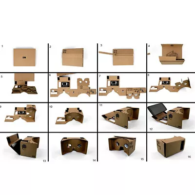 DIY Google Cardboard Virtual Reality VR Mobile Phone 3D Viewing Glasses For 5.0. • $18.72