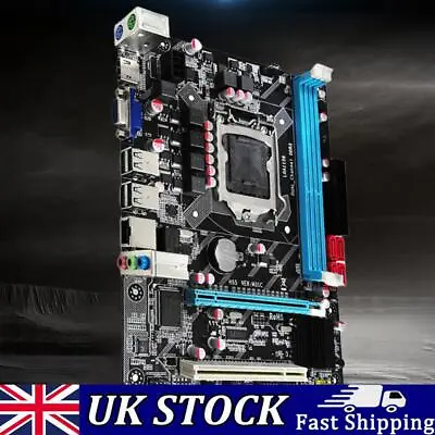 H55 Gaming PC Mainboard I3 530 I5 750 660CPU PC Motherboard 16GB Memory LGA 1156 • £36.39