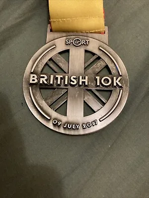 Virgin Sport British 10K Westminster London Marathon Finishers Medal 9 July 2017 • £1