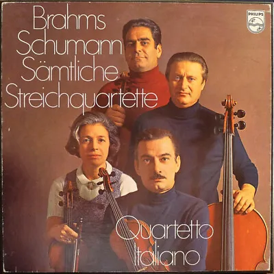 Brahms* Schumann* / Quartetto Italiano Sämtliche Streichquartette Philips 3xLP • $9.95