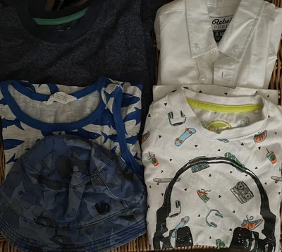 £4.99 • Buy Boys Summer Clothes Bundle Age 6-7 - 5 Items - Gap, Blue Zoo, Fat Face, H&M