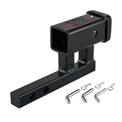 1-1/4  To 2  Hitch Adapter Receiver Extender With 4  Rise And 3-3/8  Drop W/Pin • $43.99