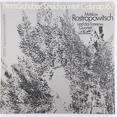 Schubert - Rostropovich - Streichquintett C-dur Op.163 - LP Melodia-Eu 85 969 KK • $11.11