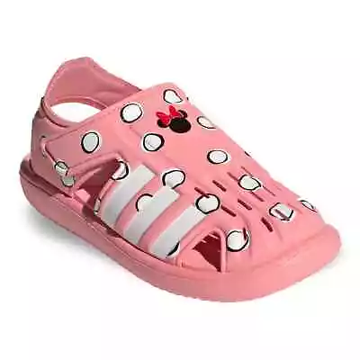 Adidas MINNIE MOUSE Girls Kids Water Sandals Size 12K 1 2 Pink-White FY8959 • $19.73