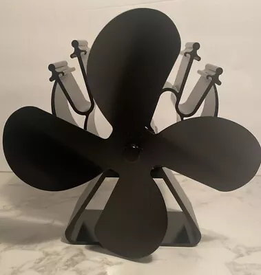 VODA Stove Fan Newly Upgraded 4 Blades Heat Powered Stove Eco Fan New  • $24.99