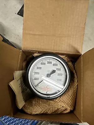 ACCO Helicoid Pressure Gauge 0-10000 4” Steam Punk Vintage Gage New Old Stock • $15