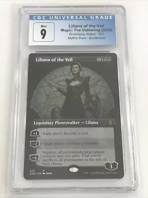 MTG Dominaria United - LILIANA OF THE VEIL - DMU 373 - Graded CGC 9 MINT • $49.95