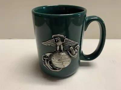 United States Marine Corps Military Pewter Logo Green Ceramic Coffee Mug Green • $8