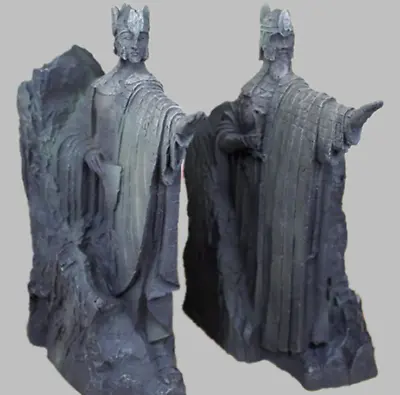 NEW The Lord Of The Rings Hobbit The Gates Of Gondor Statue Bookends Resin Gift • $55.99