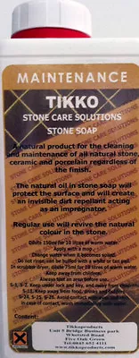 1 Litre Tikko Stone Soap MarbleLimetsone Travertine Cleaner. • £16.50