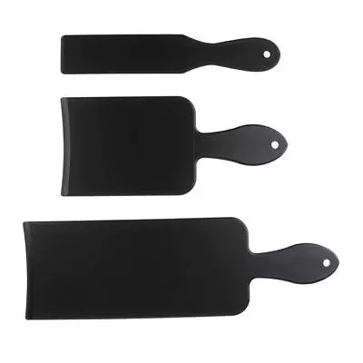 3 Pieces Reusable Flat Top Hair Dye Balayage Tinting Board Paddle Spatula S/M/ L • £8.93