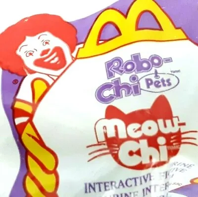 McDonalds Happy Meal 2000 Sega Robo-chi Pets Cat Robot Meow-chi Sealed No2 • $9.99