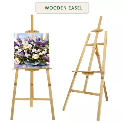 NEW 175cm 69'' Wooden Tripod Studio Canvas Easel Art Stand For Wedding Painting • £18.76