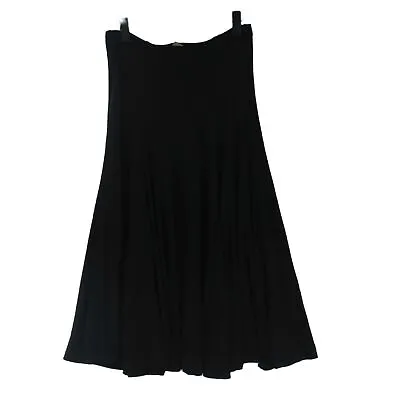 £14.90 • Buy Jaeger Women's Midi Skirt M Black Viscose With Nylon, Rayon Midi A-Line