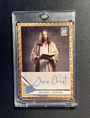 Custom Jesus Optic Gold Vinyl Superfractor 1/1 Auto Style Art Card • $39.99