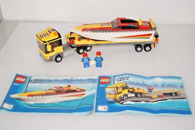 £8 • Buy Lego City 4643, Power Boat Transporter. Complete With Instructions But No Box.