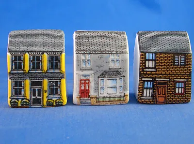 £8.95 • Buy Birchcroft Thimbles -- Set Of Three -- Miniature House Shape - Terraces