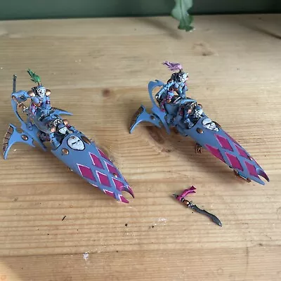 Warhammer 40k: Aeldari Harlequin Skyweavers X2 Broken Spear Tips No Base Eldar A • £24.99