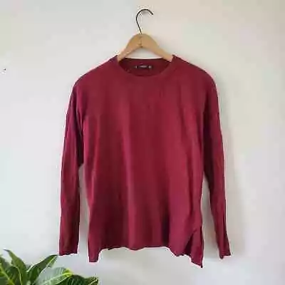 Mango Maroon Knit Sweater Top • $15