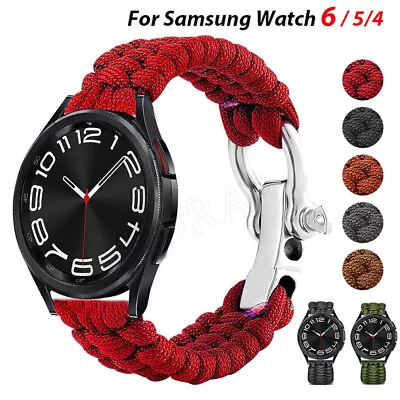 For Samsung Galaxy Watch 6/6 Classic/5/5 Pro/4Classic Braided Nylon Strap Band • $9.99