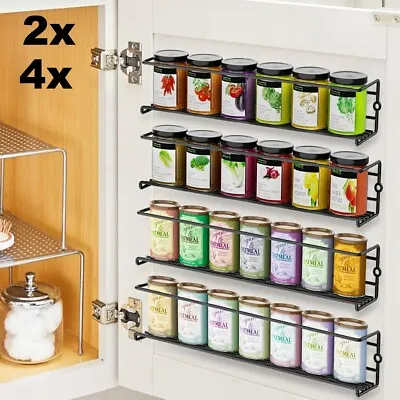 Spice Herb Jar Rack Holder Kitchen Door Cupboard Storage Wall Cabinet Organiser • £8.99